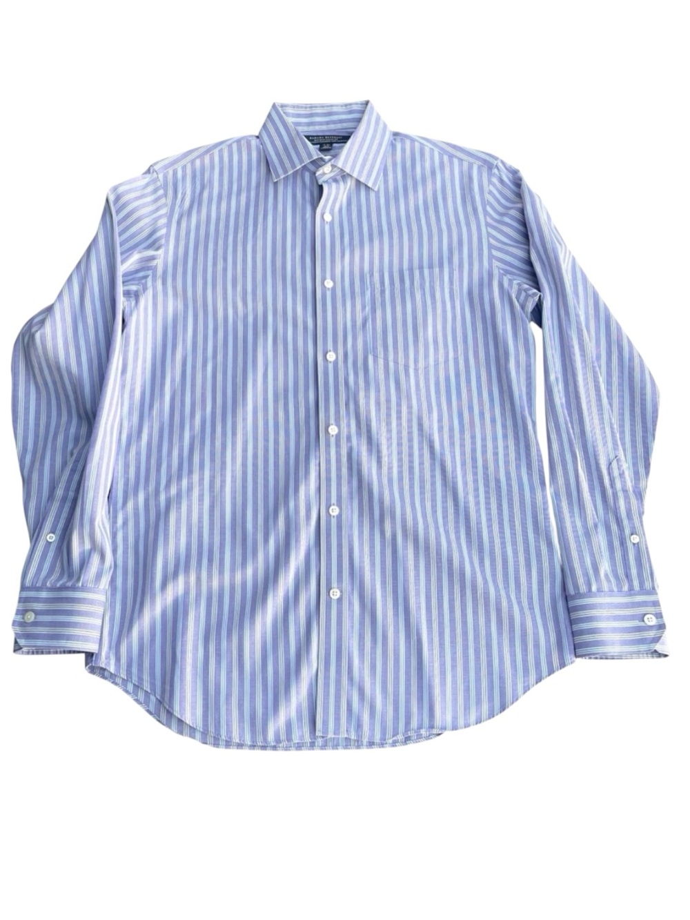 Banana Republic Purple Stripe Cotton NonIron Classic Fit Dress Shirt (S/14-14.5)